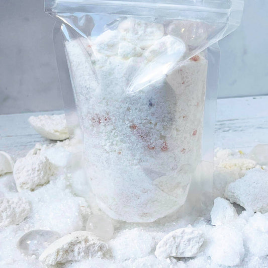 Raven's Nest Quartz Crystal & Pink Himalayan Salt Bath Soak