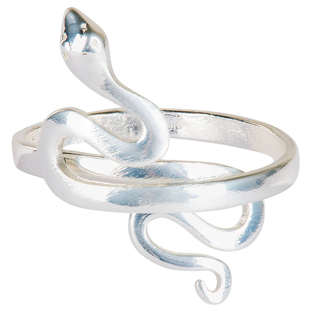 Silver 925 Snake Ring - Adjustable