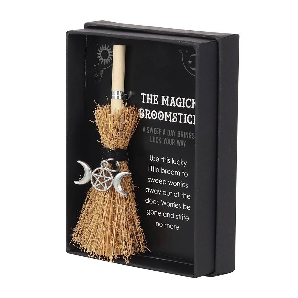 Mini Magick Broom - Triple Moon