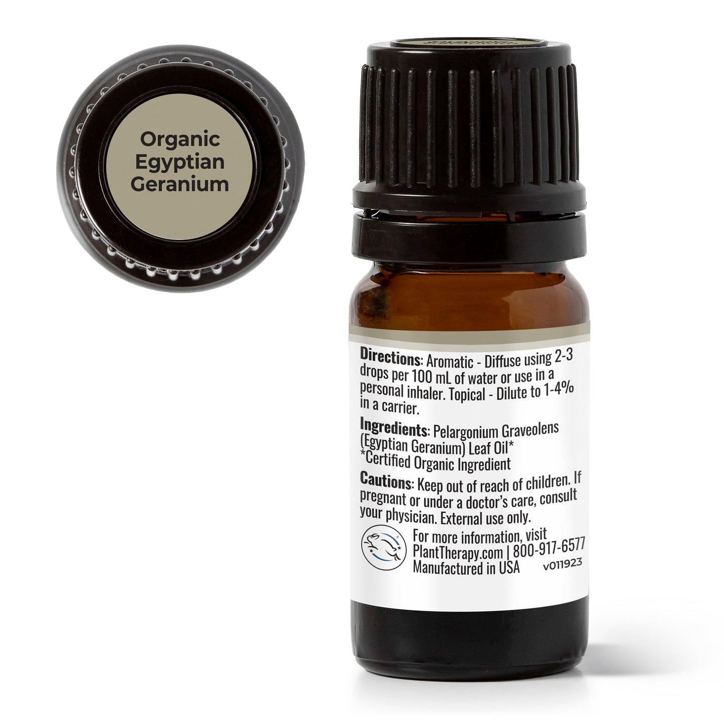 Organic Egyptian Geranium Essential Oil 5ml Organic ( Kidsafe )