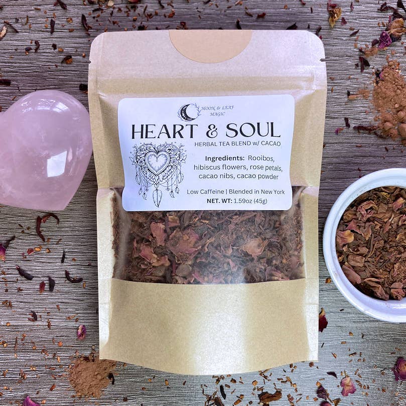 Heart & Soul Herbal Tea with Rooibos, Hibiscus, & Cacao