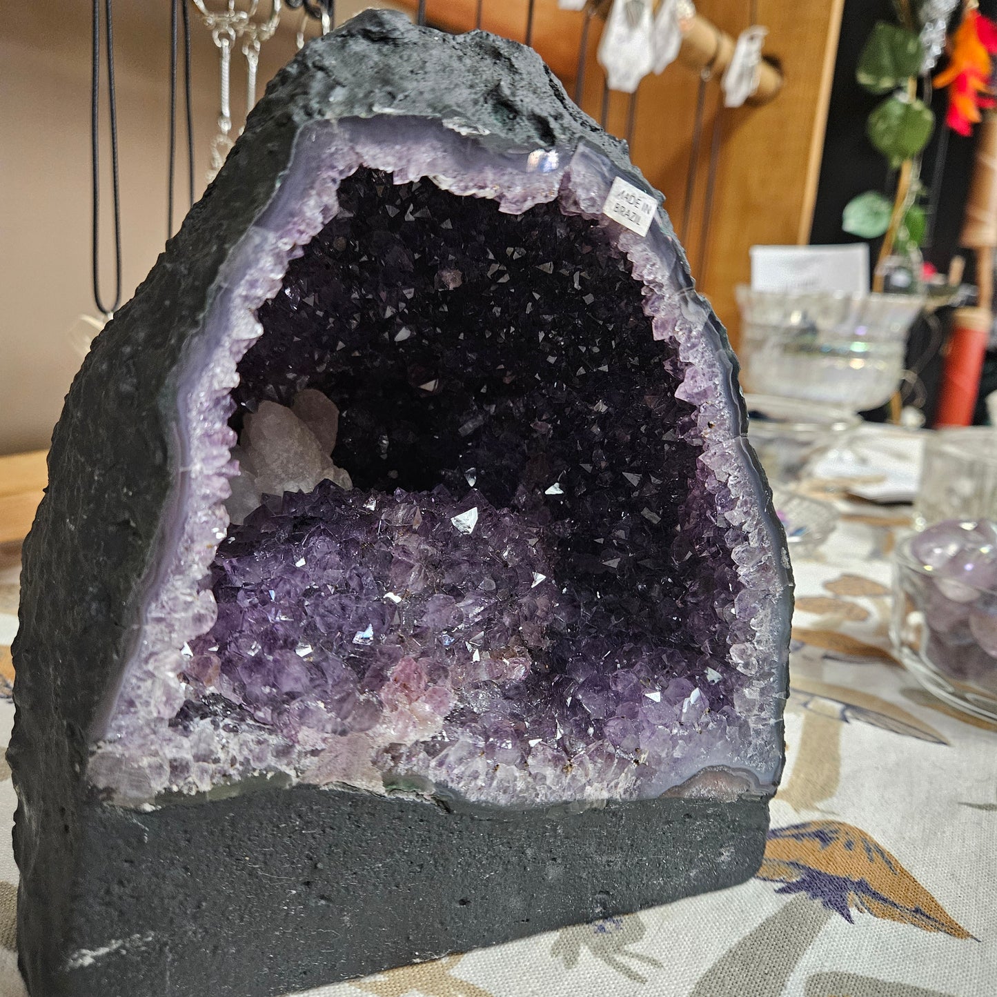 Amethyst Cathedral with Clacite Points