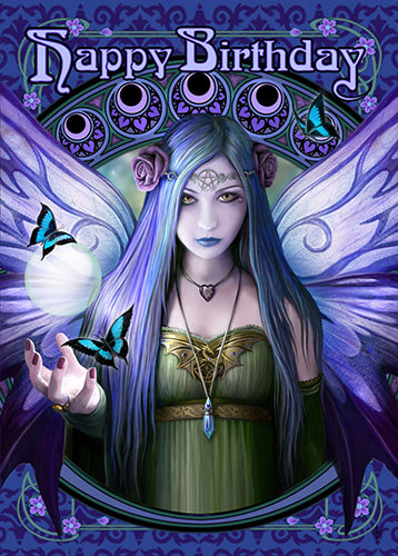 Mystic Aura Birthday Card by Anne Stokes (Blank Inside)