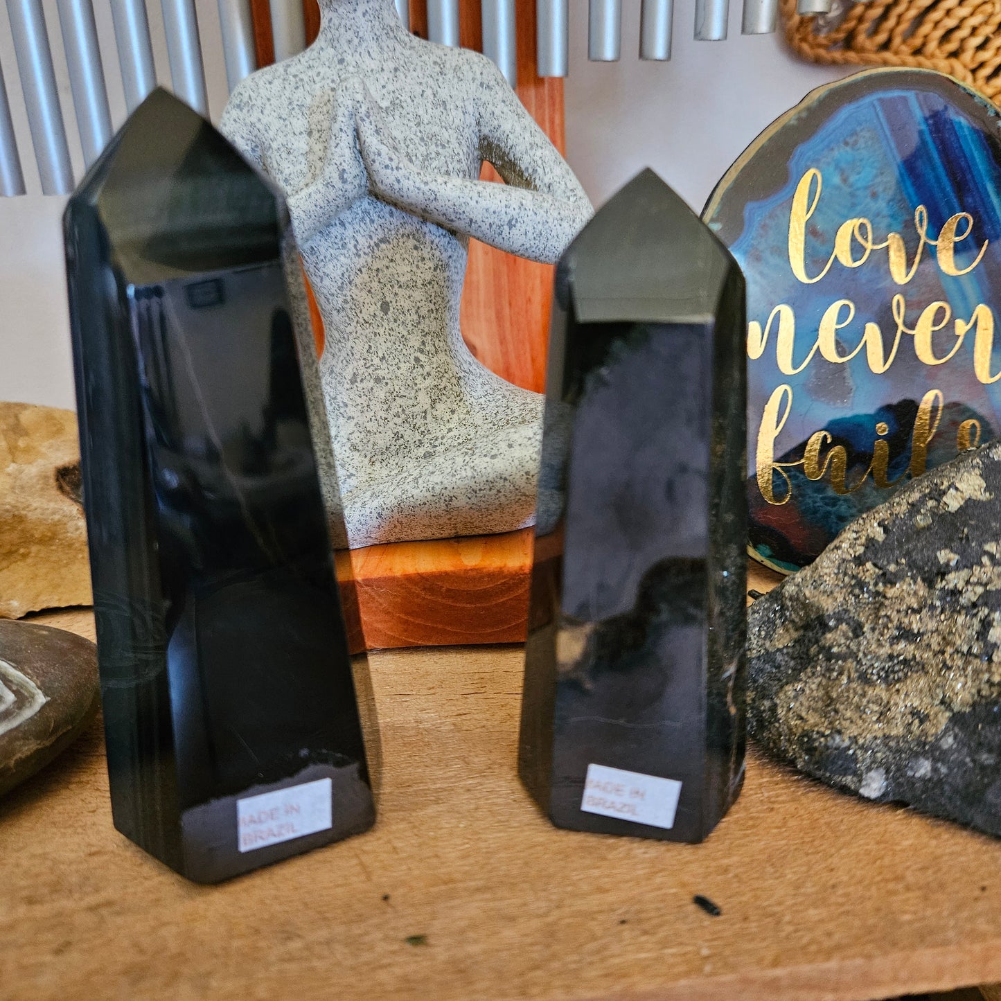 Blue Tiger Eye “Hawk Eye” Towers