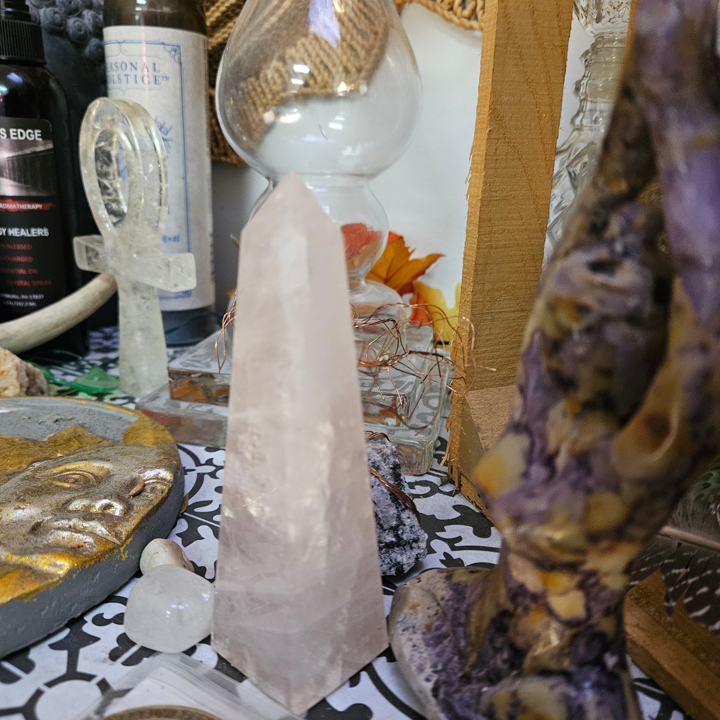 Rose Quartz Obelisk 4 1/4"