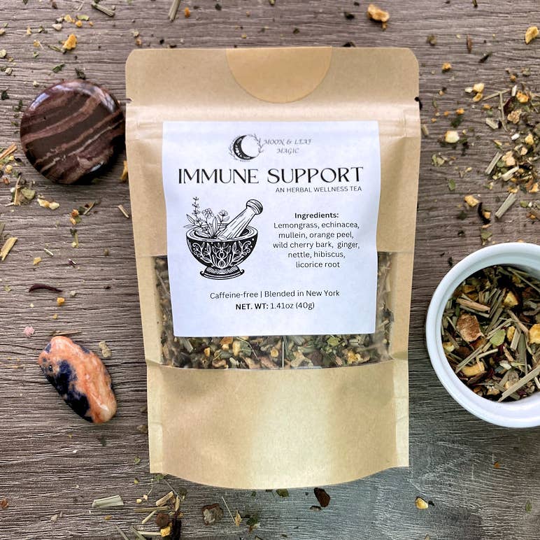 Immune Support Herbal Tea w/ Echinacea, Mullein & Ginger