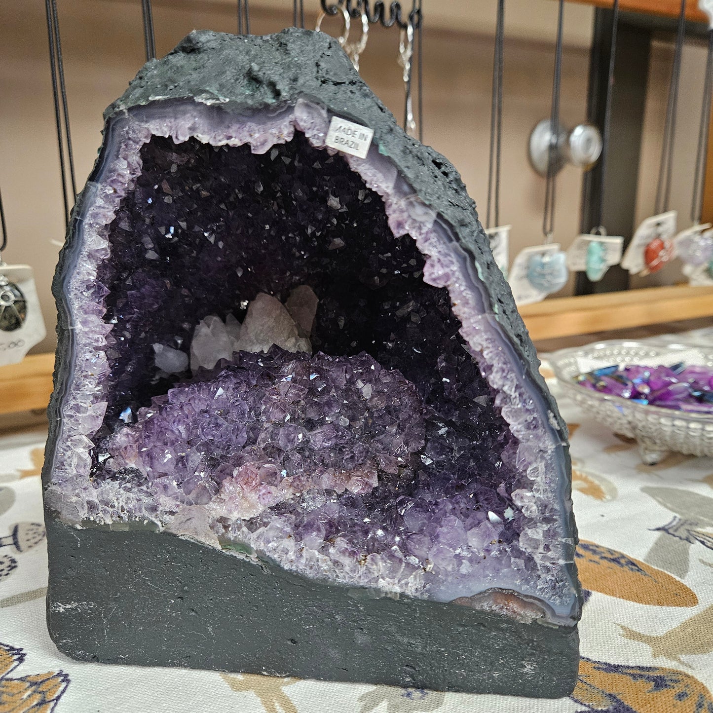 Amethyst Cathedral with Clacite Points