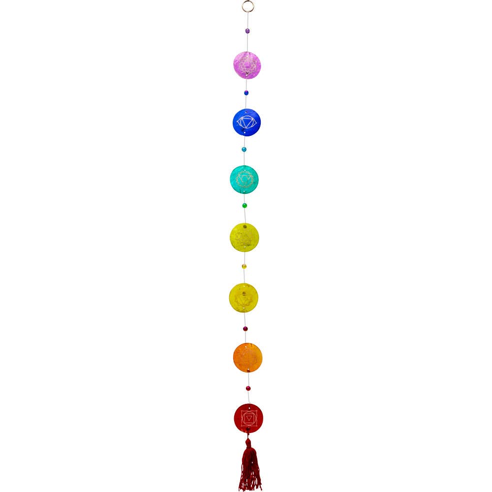 Shell Wall Hanging String - 7 Chakras