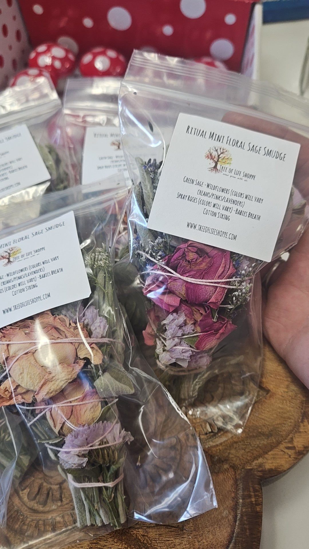 Ritual Mini Floral Sage Smudge - Self-Love & Gifting - Smoke Cleansing