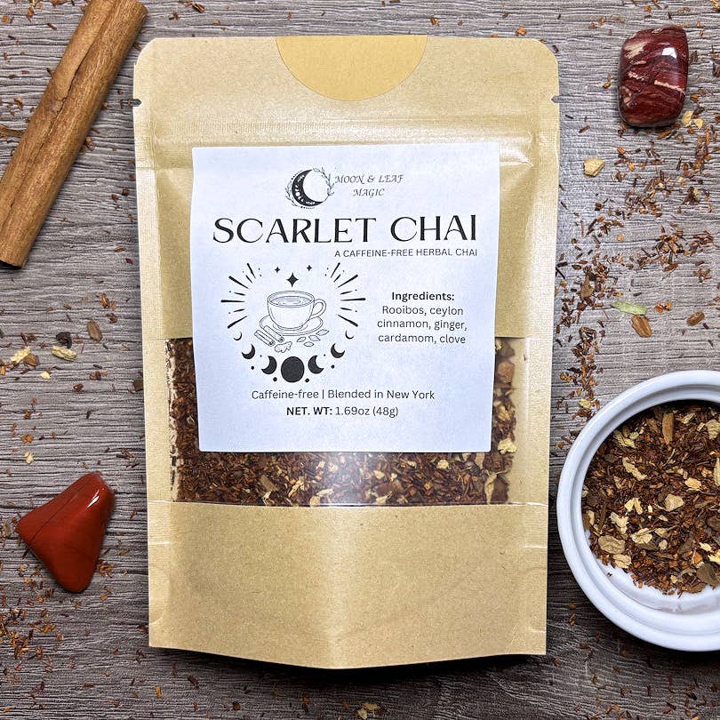 Scarlet Chai: An Herbal Rooibos Chai / Caffeine-Free