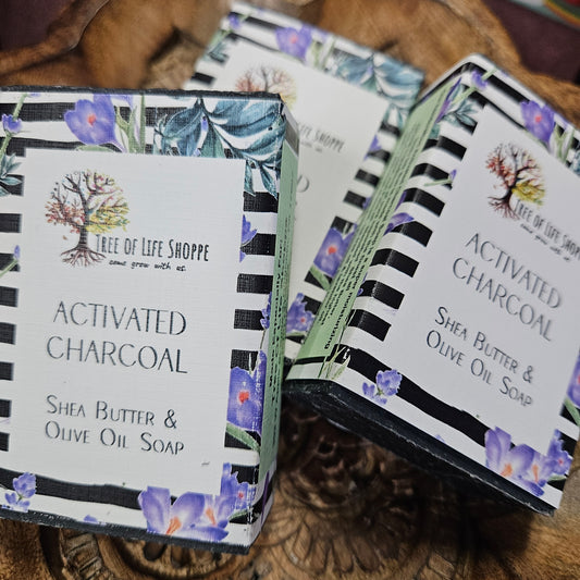 Activated Charcoal Soap - Shea Butter & Olive Oil Soap
