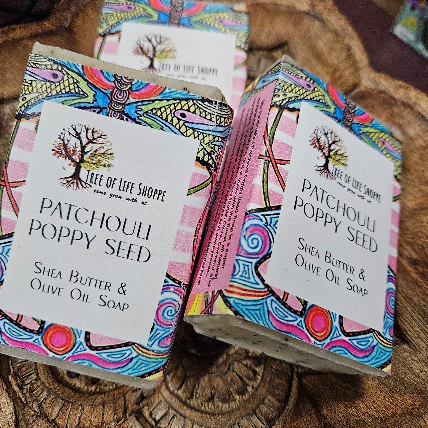 Patchouli Poppy Seed - Shea Butter & Olive Oil Soap