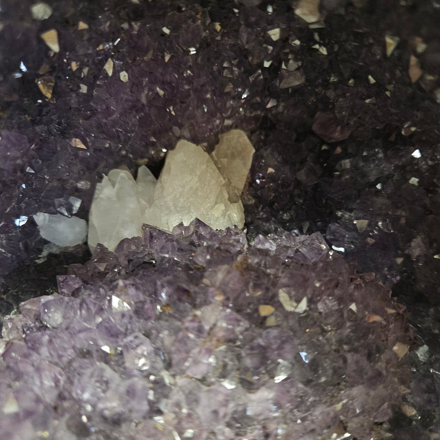 Amethyst Cathedral with Clacite Points