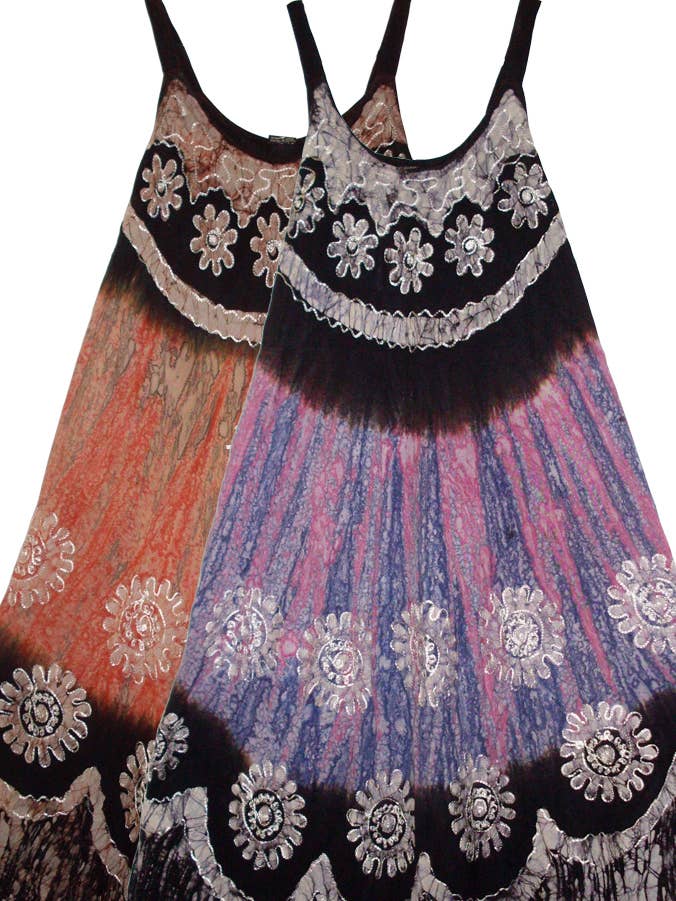 Batik Spaghetti Strap Dress