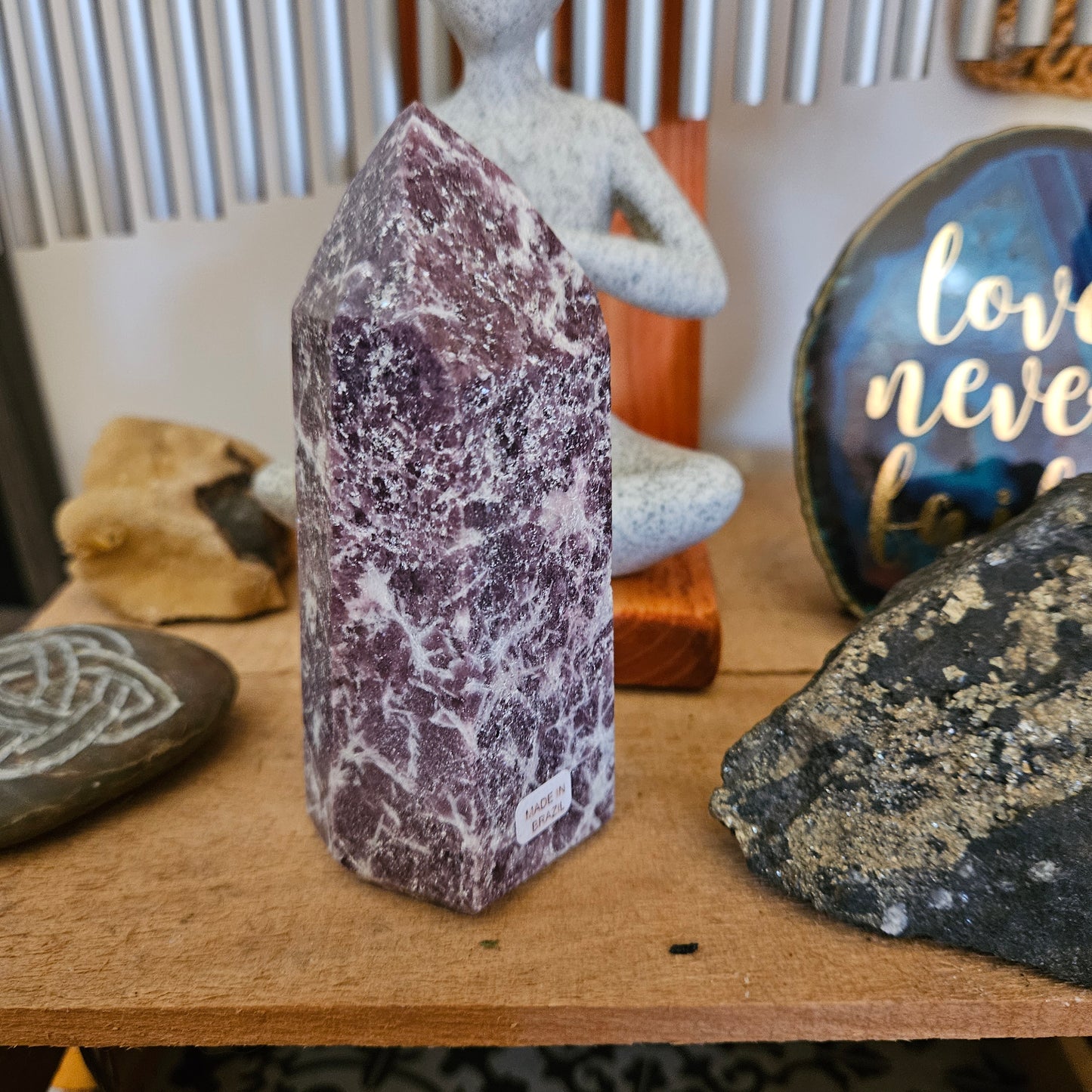 Lepidolite - Tower 4 1/2"