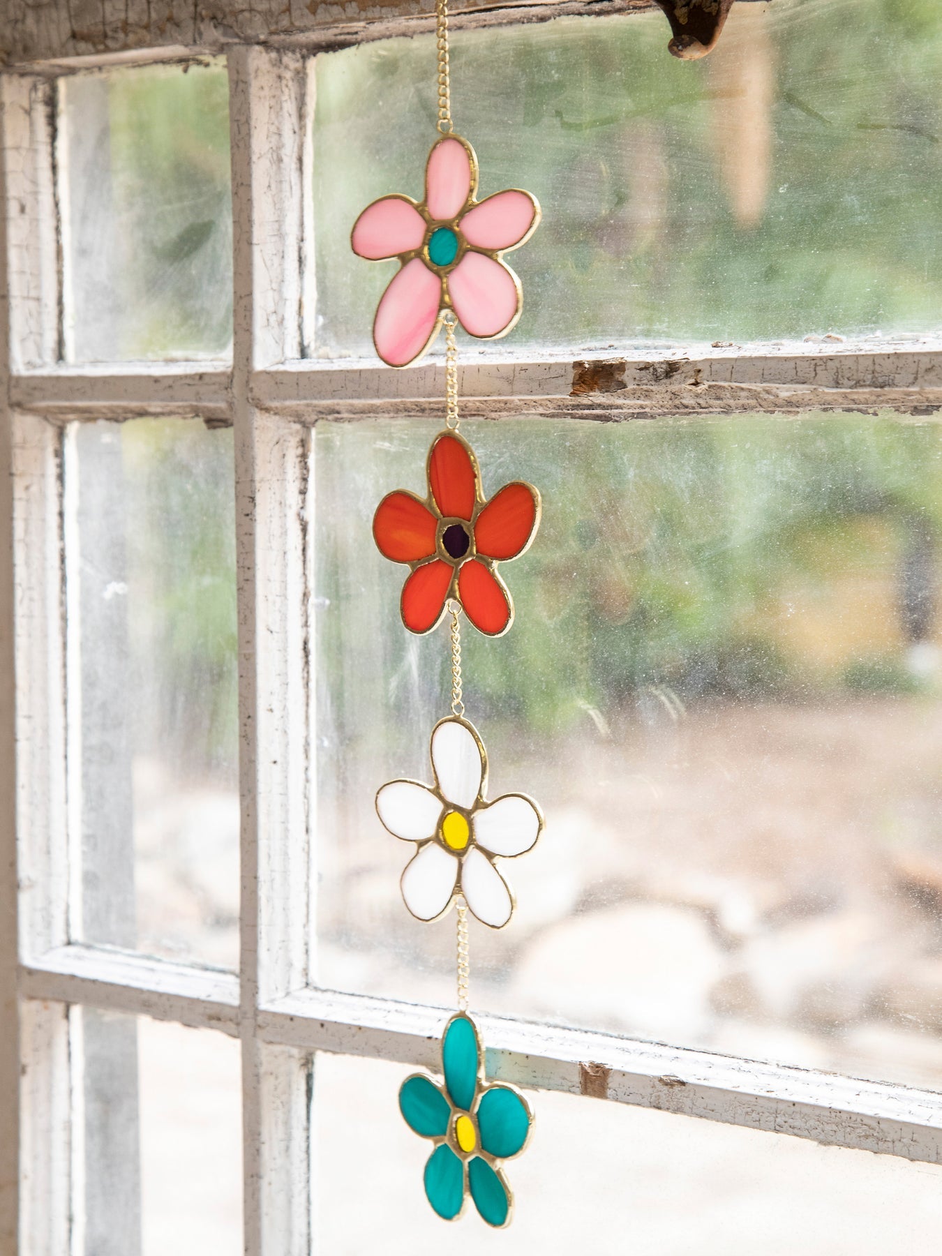 Stained Glass Mobile - Flowers