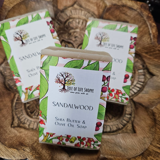 Sandalwood Soap - Shea Butter & Olive Oil Soap