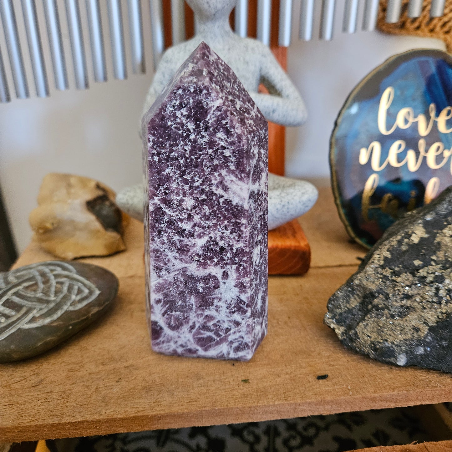 Lepidolite - Tower 4 1/2"