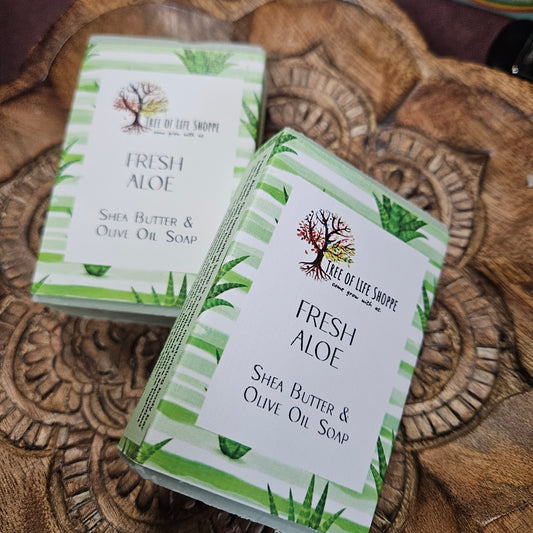Fresh Aloe Soap - Shea Butter & Olive Oil Soap