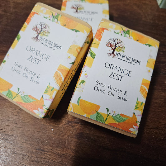 Orange Zest Soap - Shea Butter & Olive Oil Soap