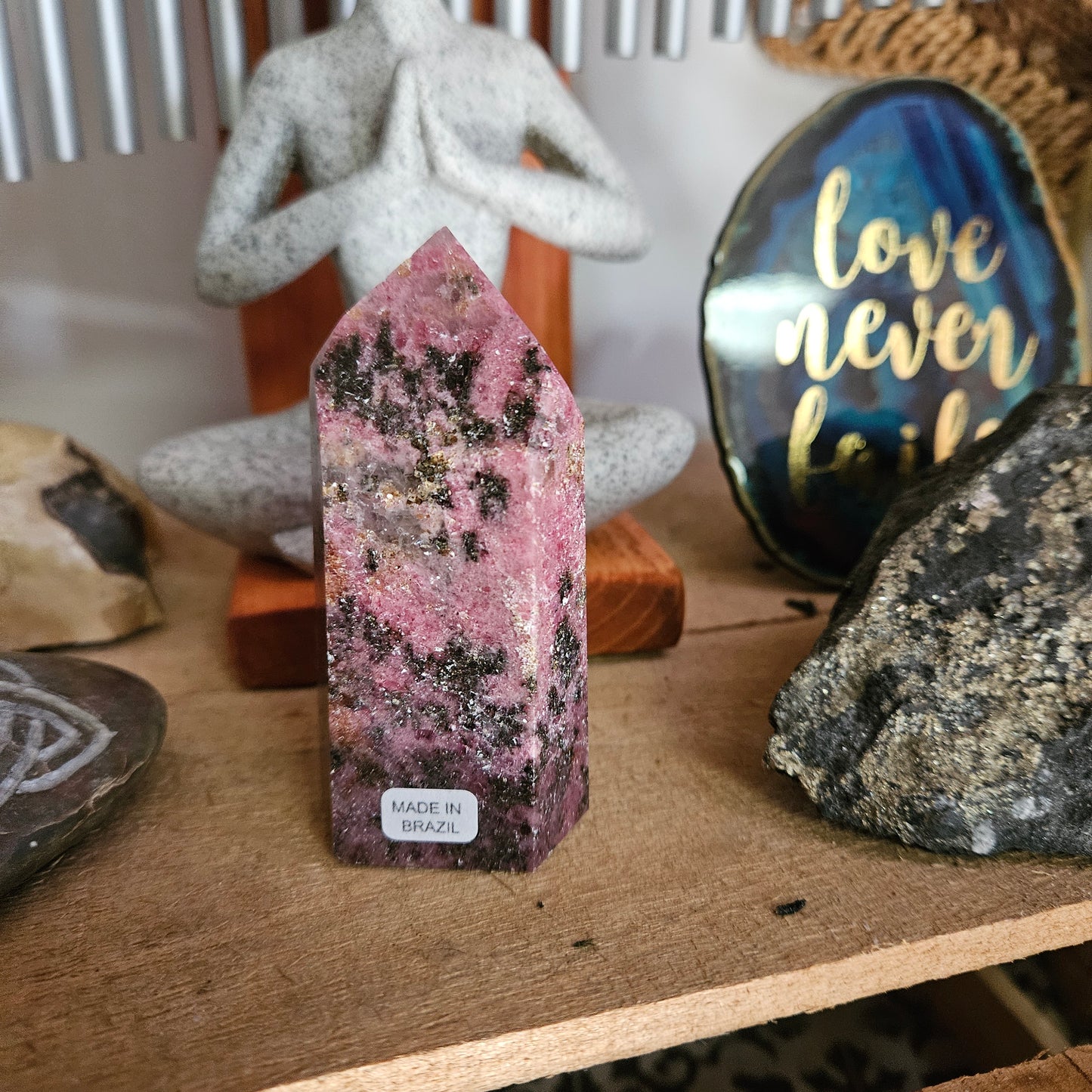Rhodonite Tower 3 1/2"