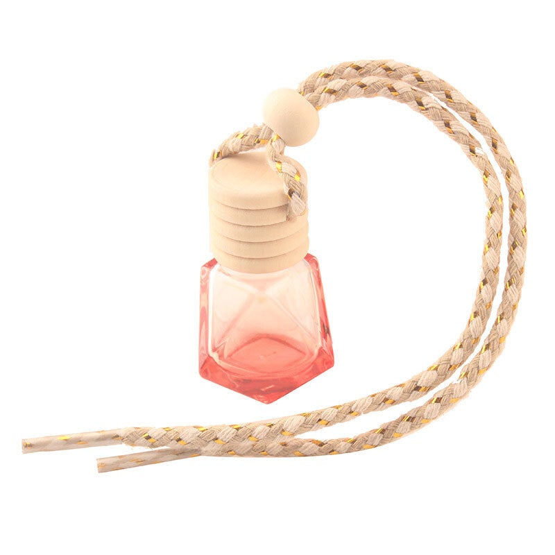 Colored Glass Wish / Spell Bottle with Wood Cap