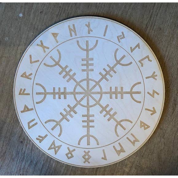 Helm of Awe Crystal Grid / Alter Tile - Tree Of Life Shoppe