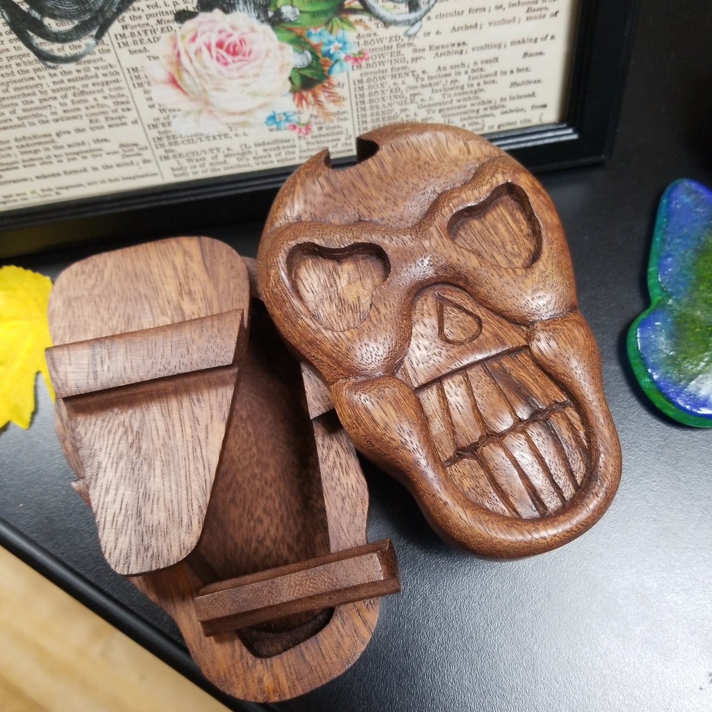 Skull Wooden Puzzle Box - Tree Of Life Shoppe