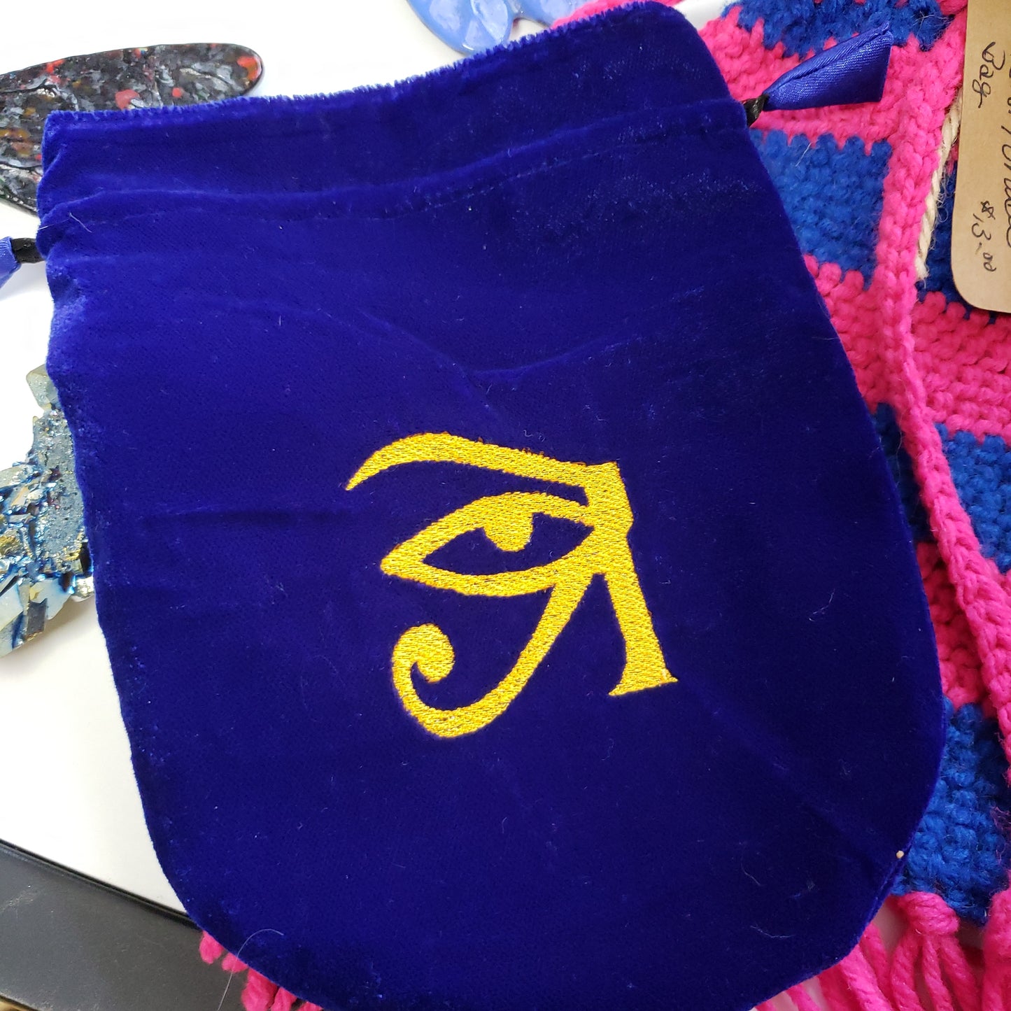 Velvet Embroidered Tarot Bag / Oracle Bag - Various - Tree Of Life Shoppe