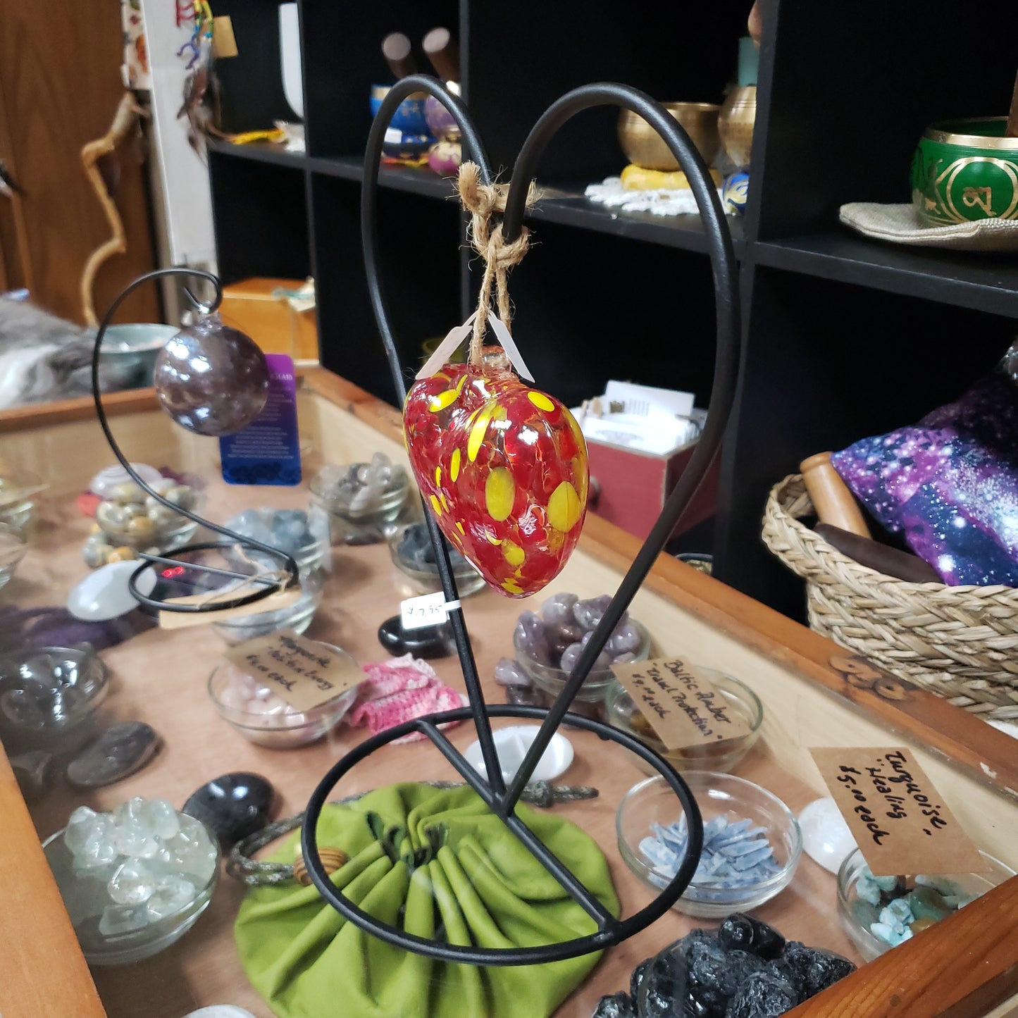 Moon, or Heart Iron Ball Stands - Tree Of Life Shoppe