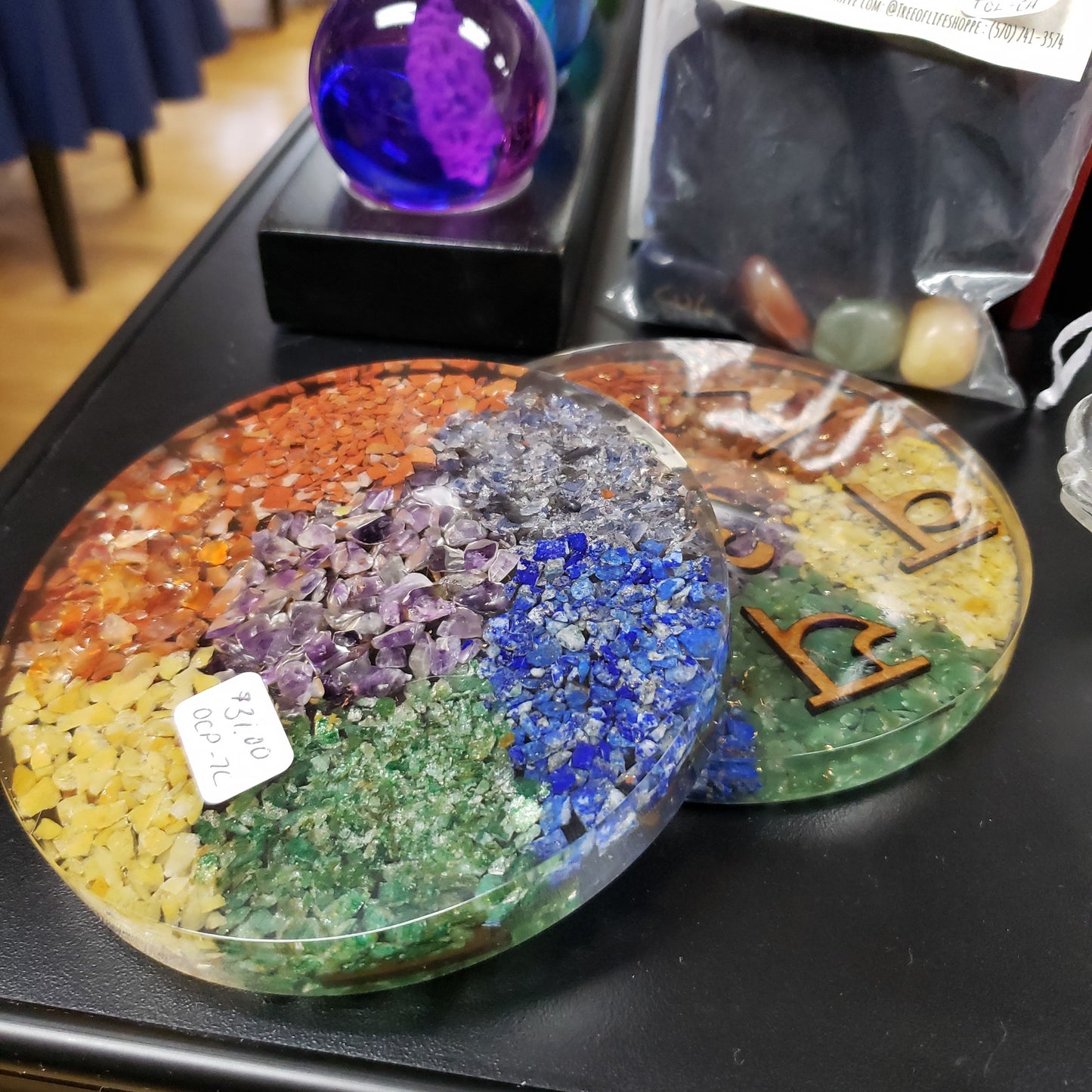 Orgone Energy Charging Plate - Chakras - Tree Of Life Shoppe