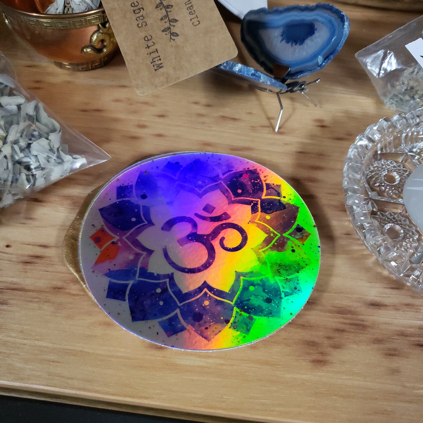 Halographic OM Sticker - Tree Of Life Shoppe