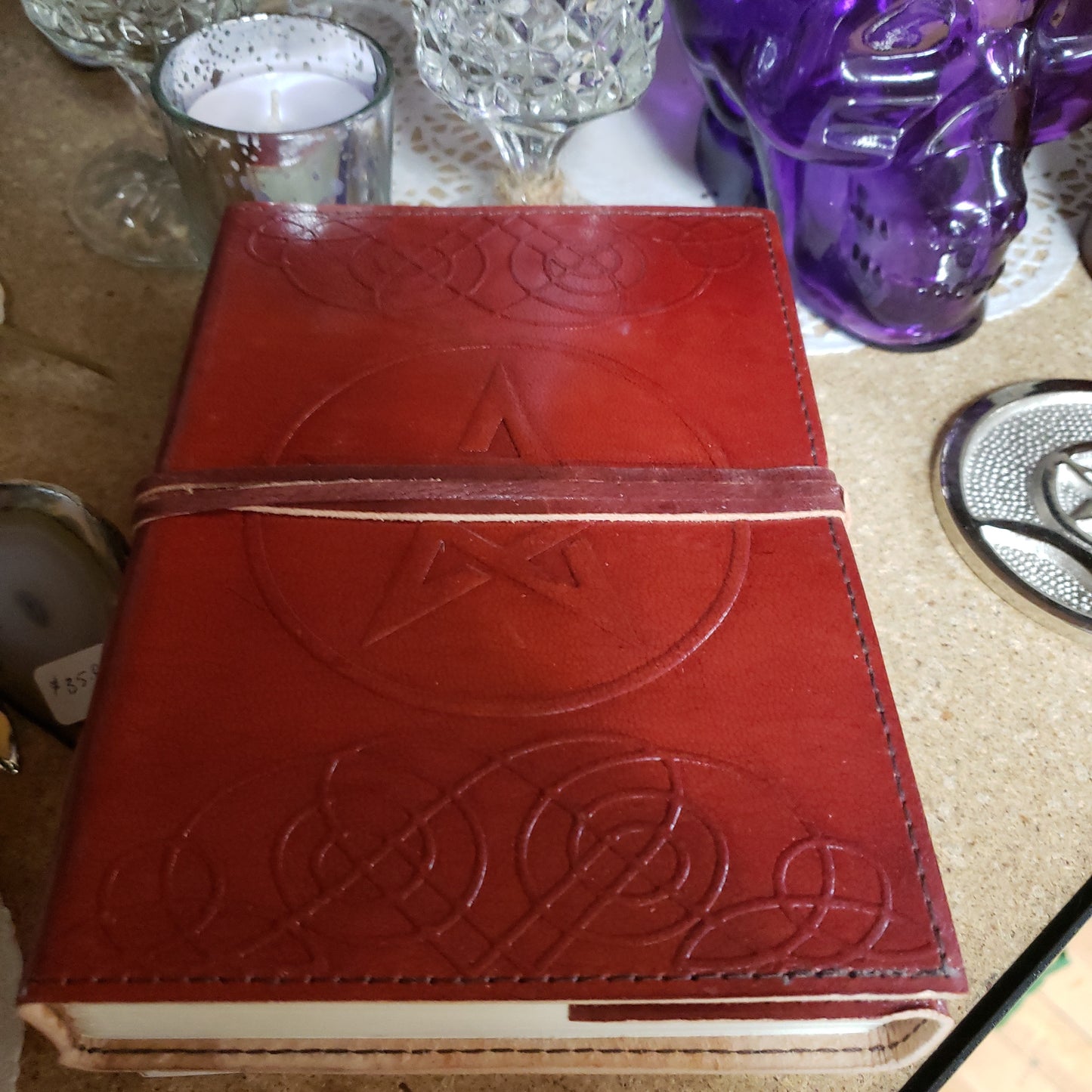 Pentacle Leather Jounal - Tree Of Life Shoppe