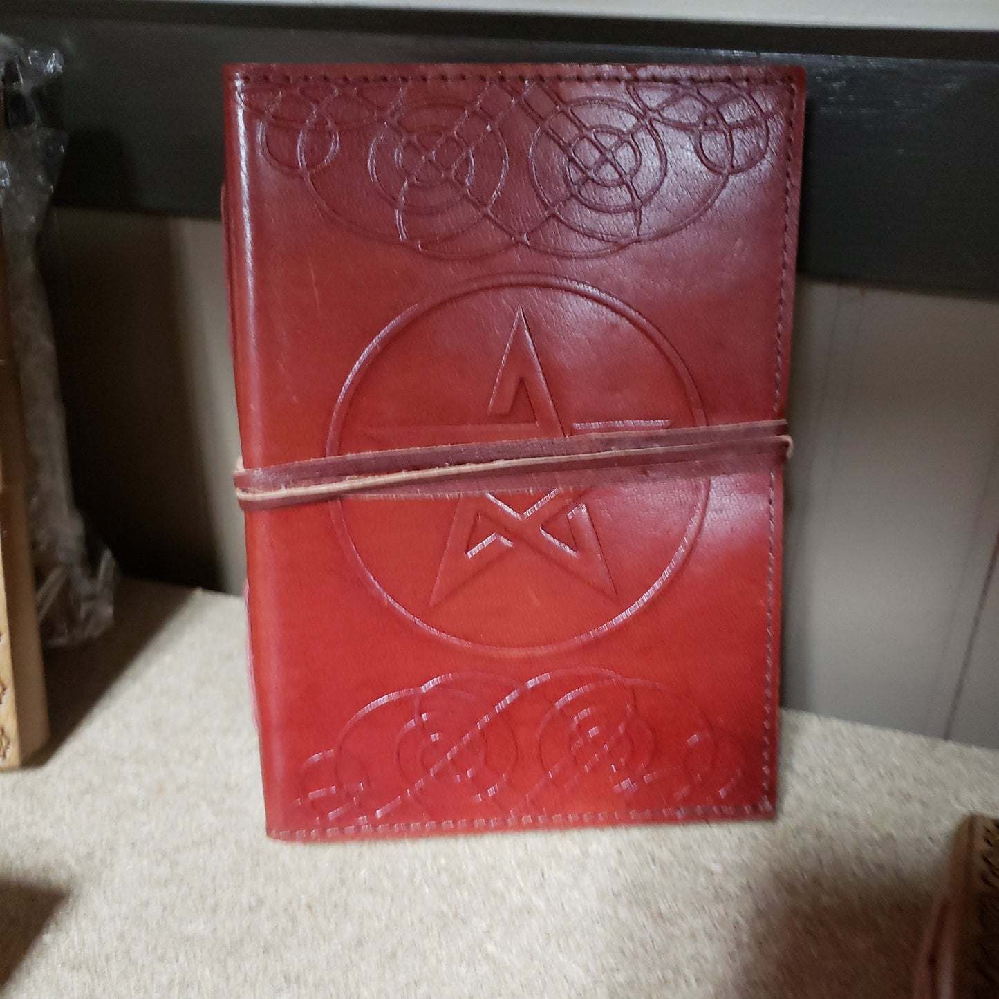 Pentacle Leather Jounal - Tree Of Life Shoppe