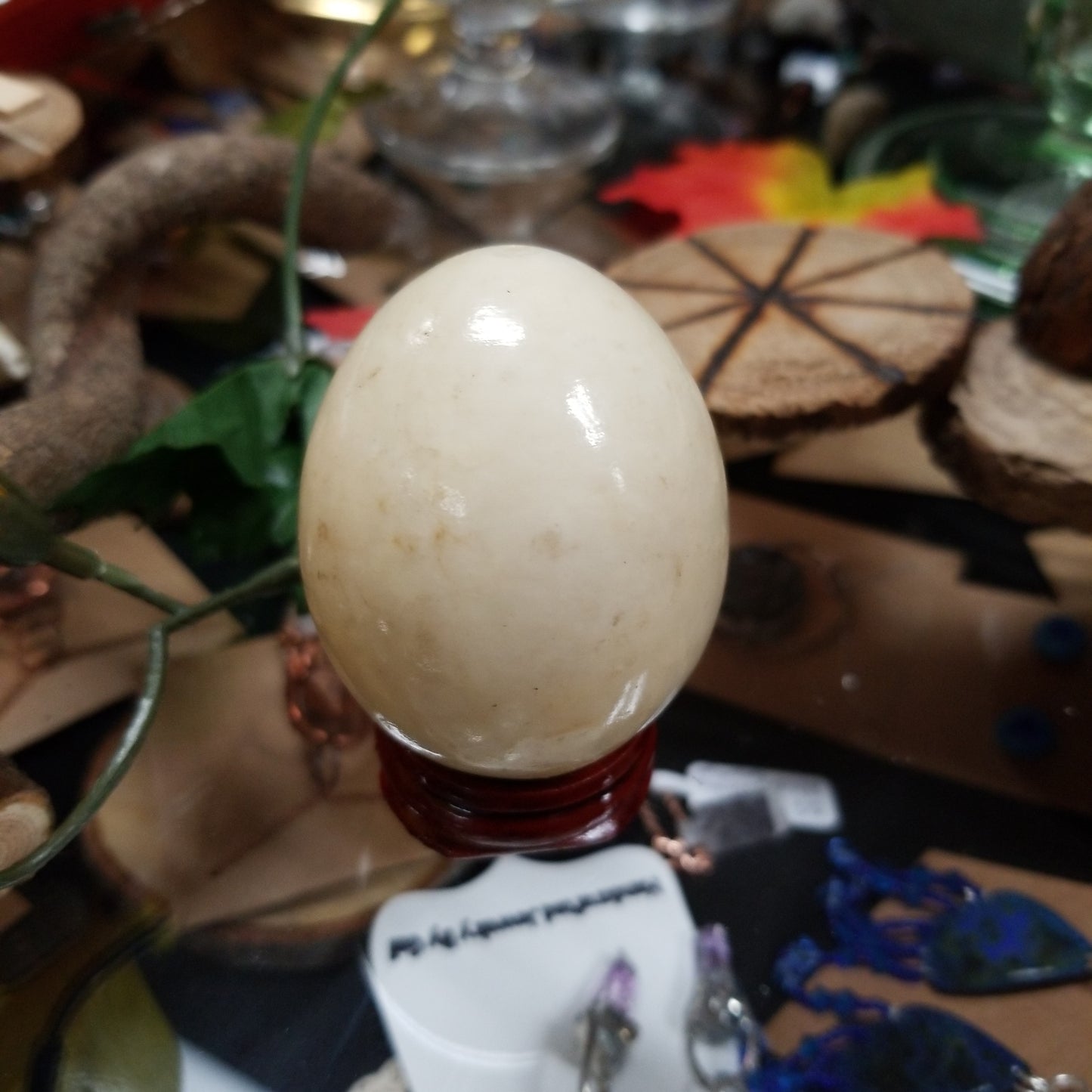 Marble Egg (Sandy Italian Marble) - Tree Of Life Shoppe