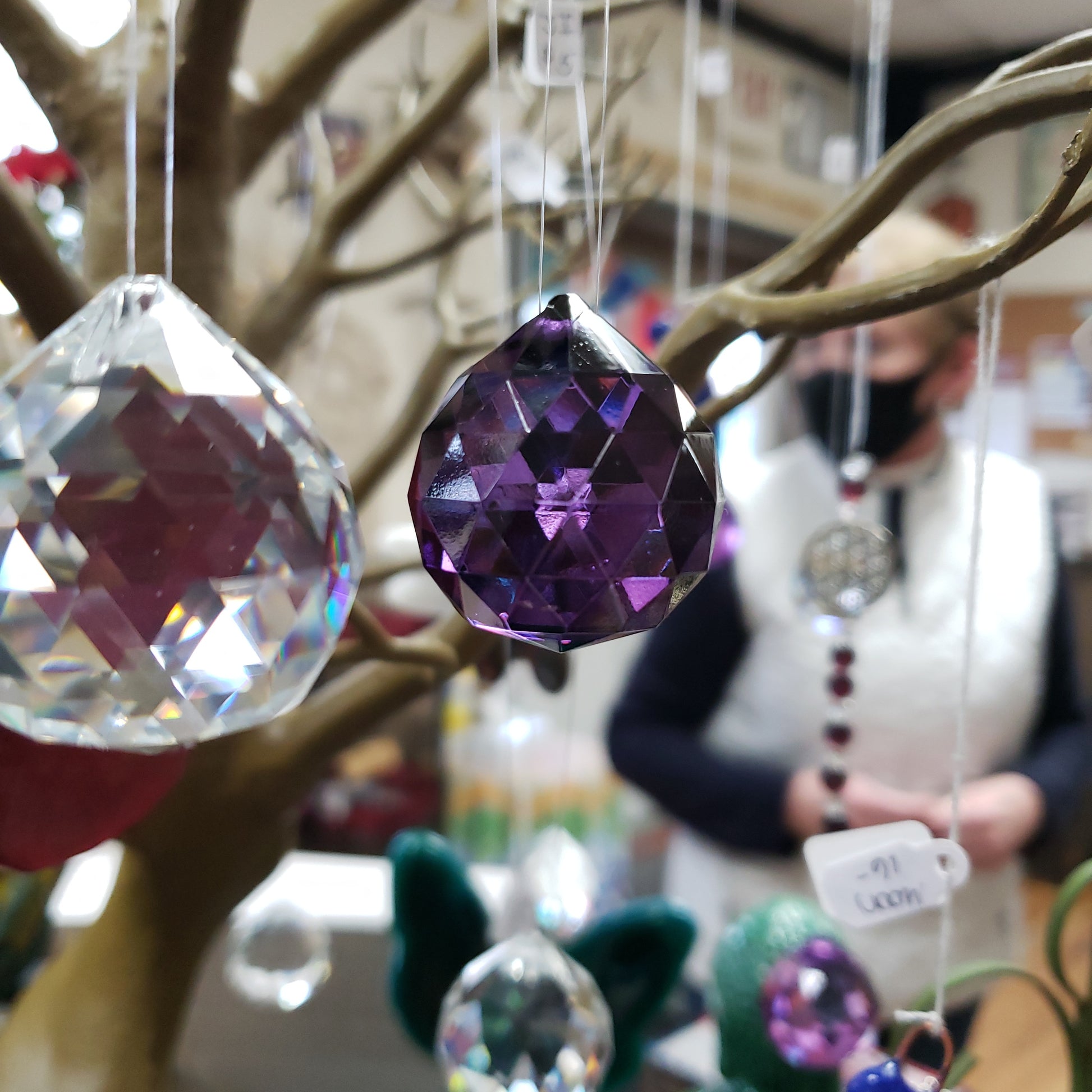 Crystal Ball Prism 30mm / Suncatcher 1.18 inches - Colors - Tree Of Life Shoppe