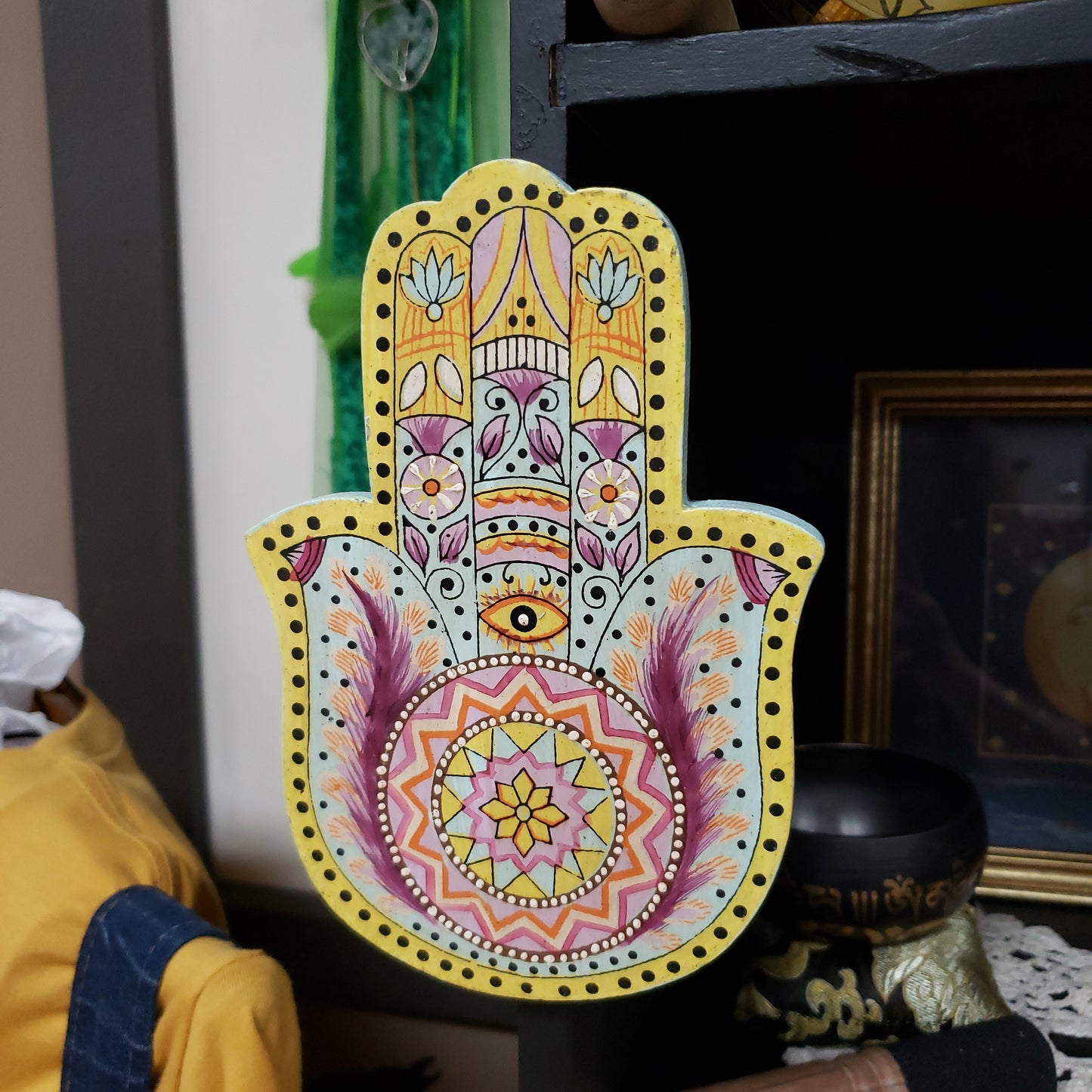 Hand Painted Hamsa Wall Decor / Plaque - Tree Of Life Shoppe