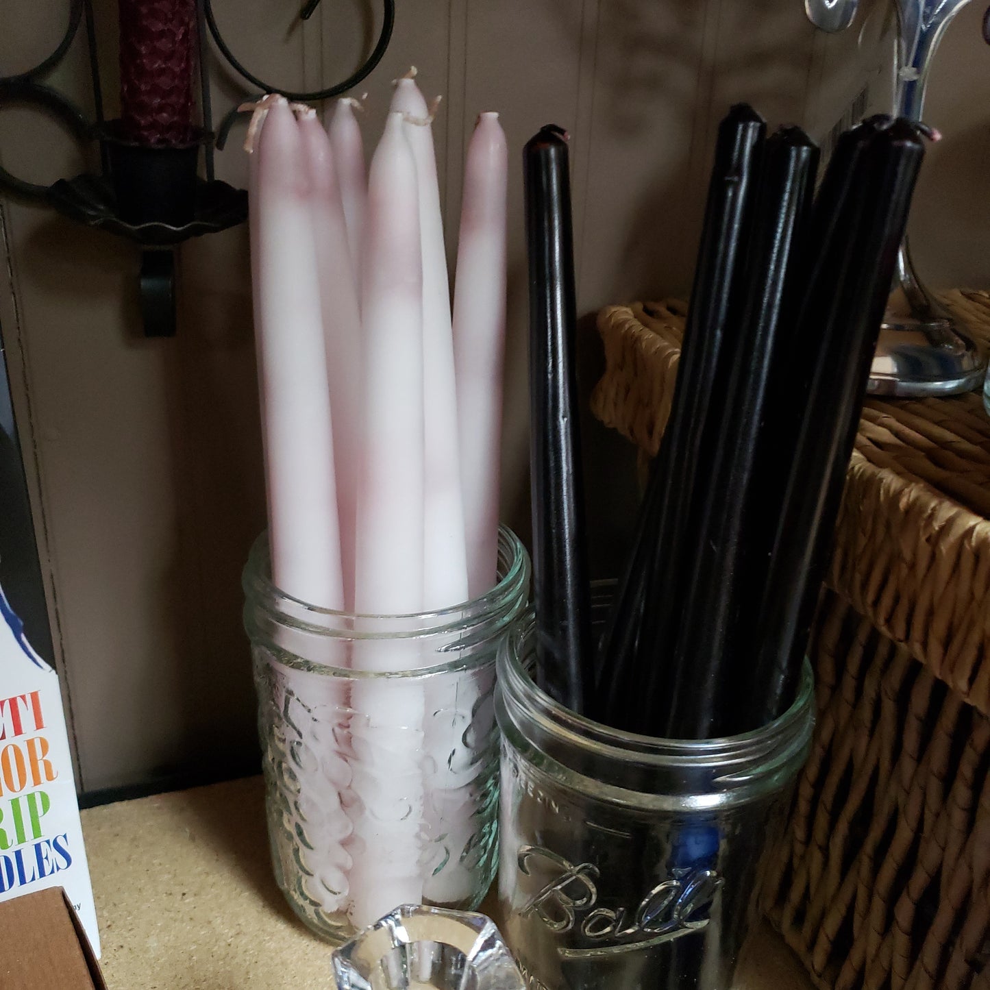 White Taper Bleeding Candle 10 inches - Tree Of Life Shoppe