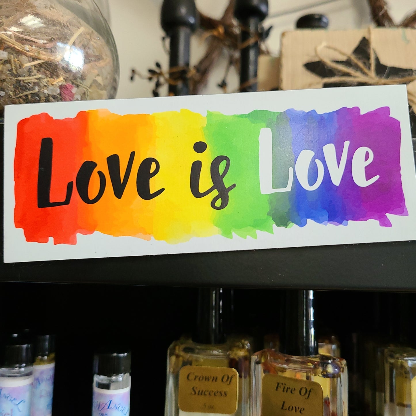 MAGNET: Love is Love, 3x1.7 inch