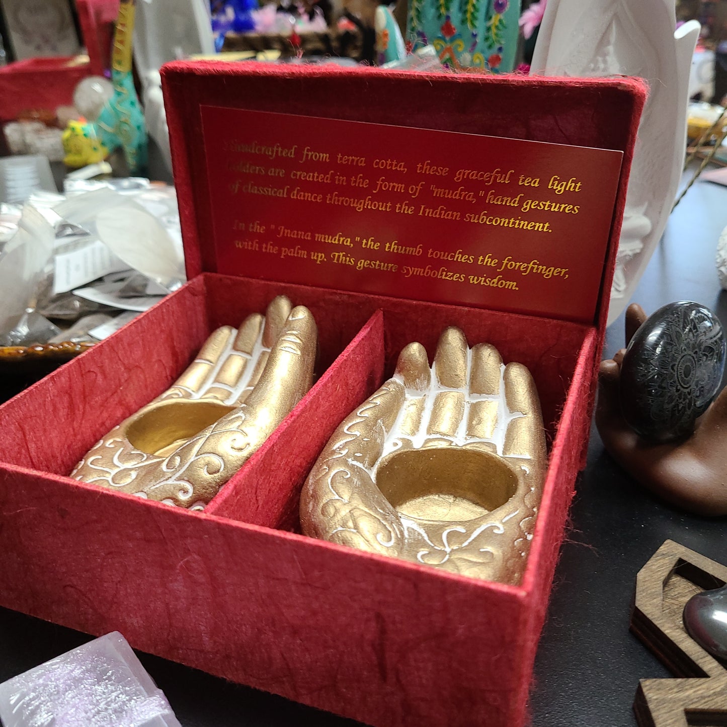 Mudra Hands Candleholders