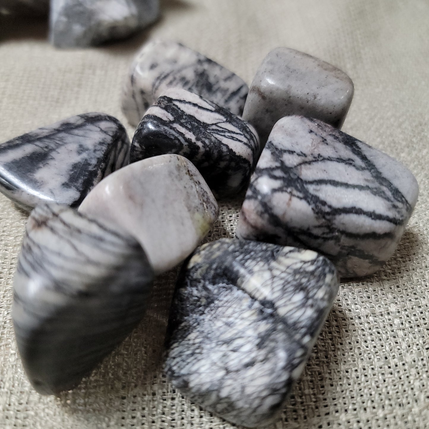 Jasper, Spider Web Tumbled