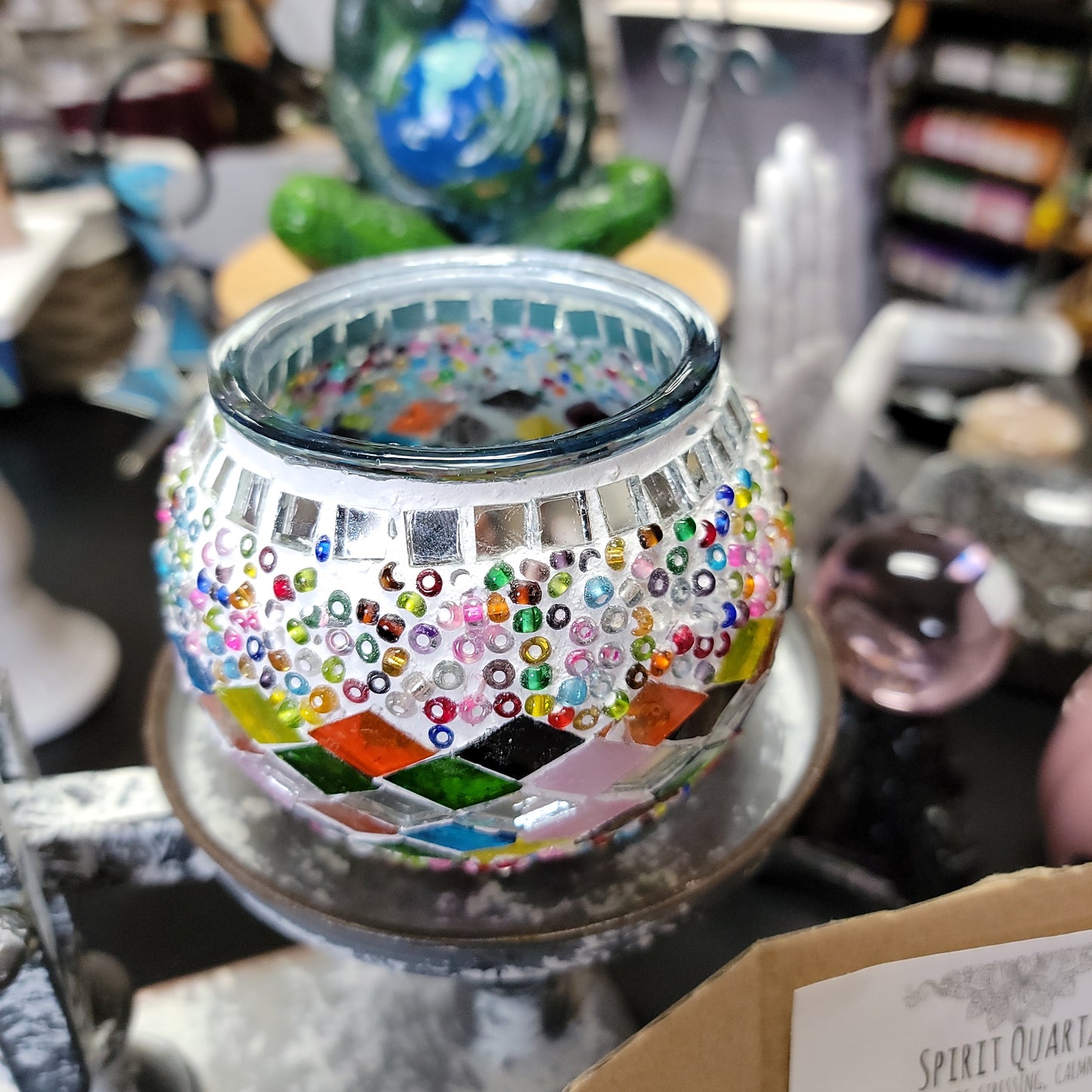 Handmade Turkish Mosaic Votive Globes