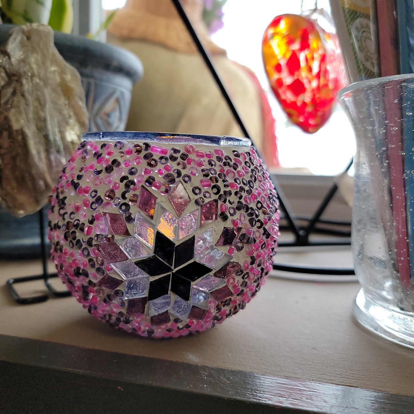 Handmade Turkish Mosaic Votive Globes