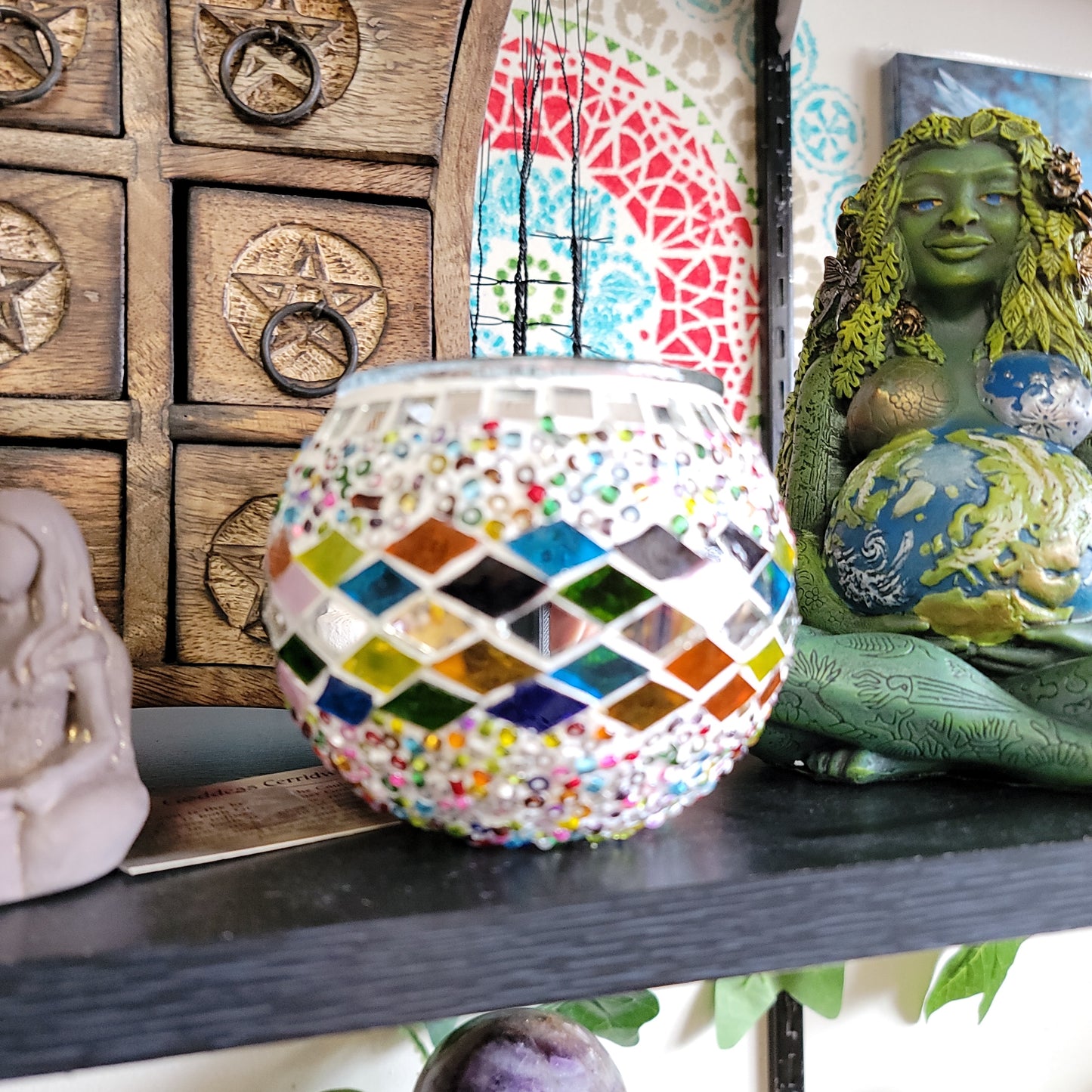 Handmade Turkish Mosaic Votive Globes