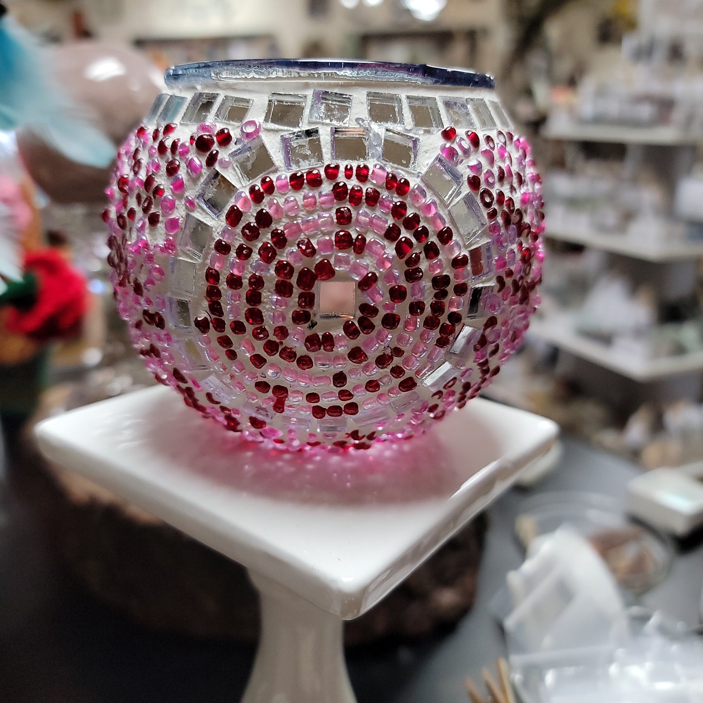 Handmade Turkish Mosaic Votive Globes