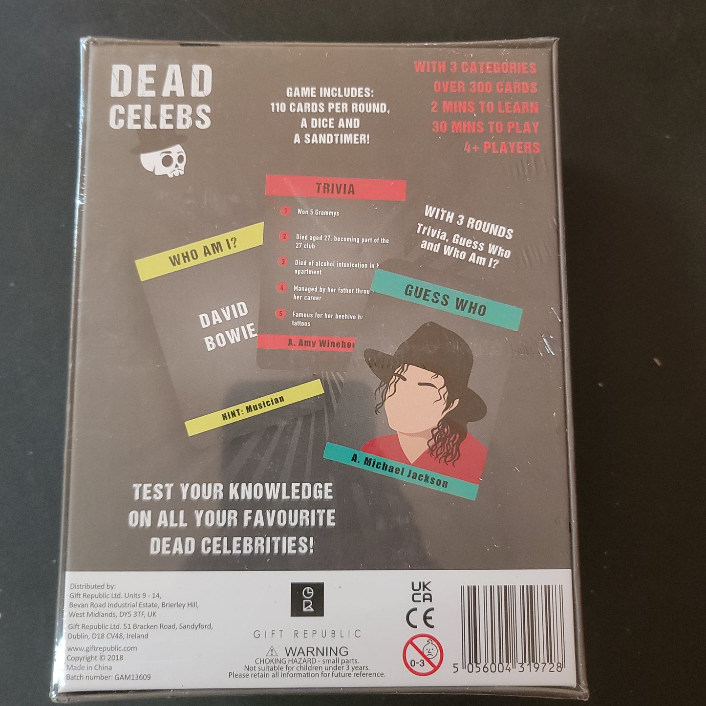 Dead Celeb Card Game