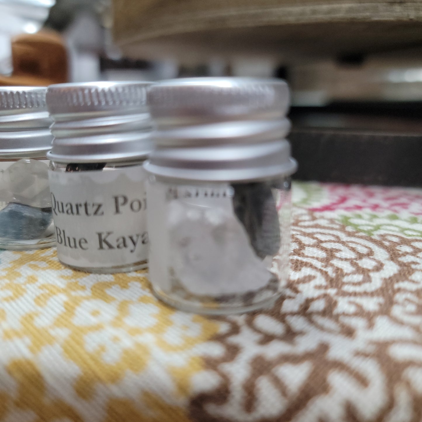 Quartz Point and Blue Kayanite - Bottle