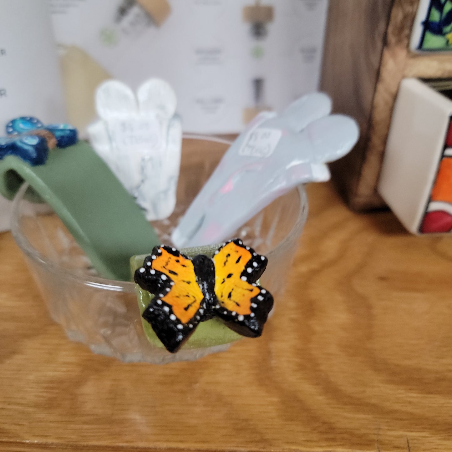Clay Hand Made Cute Tea Bag Holders
