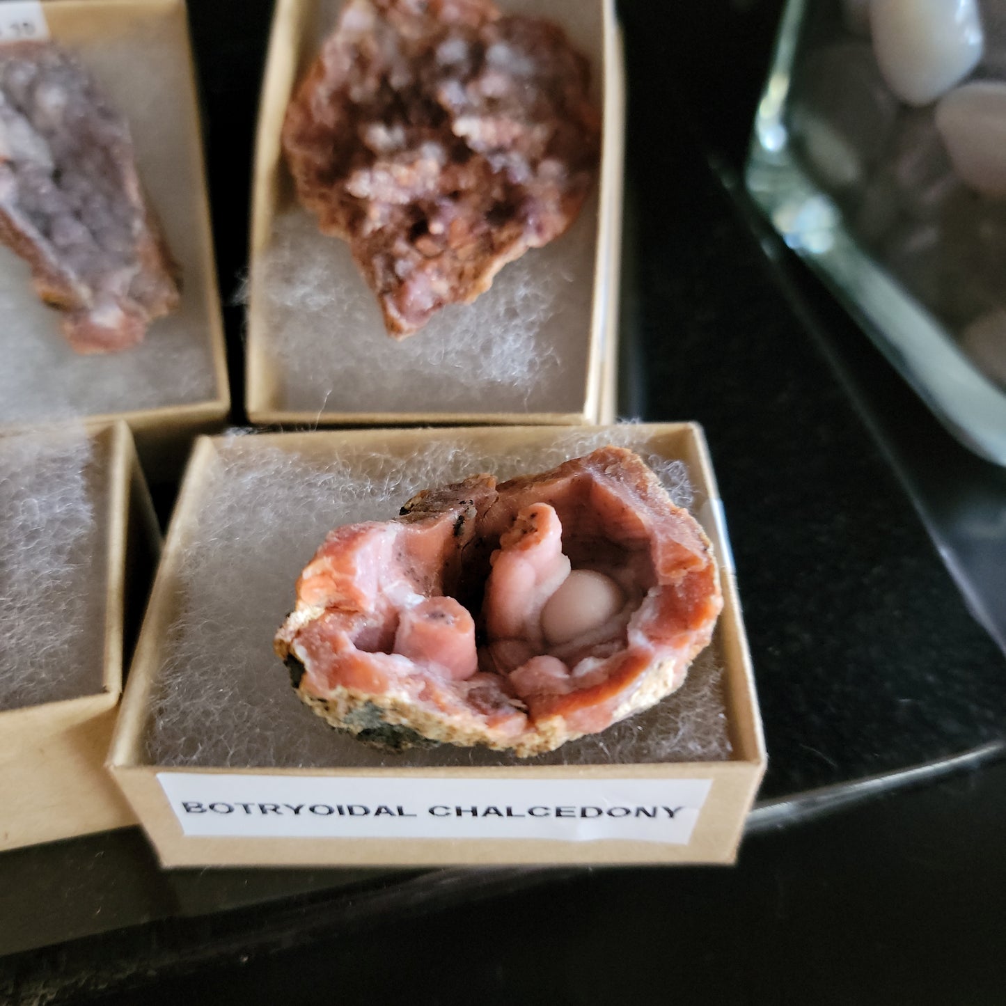 Natural Red Orange Botryoidal Chalcedony & Quartz Agate -Specimen
