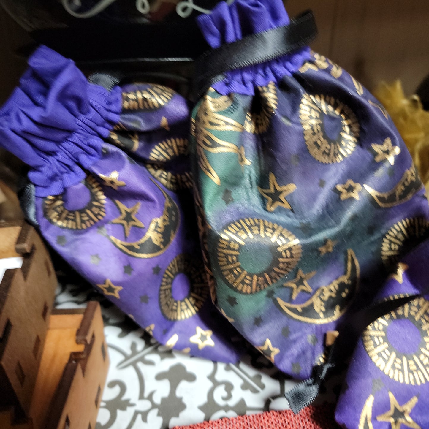 Drawstring Pouch, Rune Pouch, Drawstring Card Bag, Crystal Pouch, Gaming Bag, Gaming Pouch